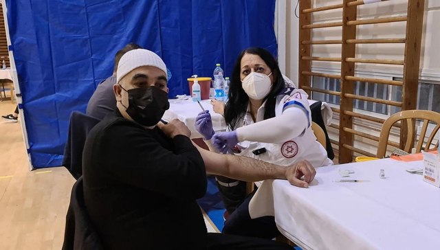 צוותי מגן דוד אדום מחסנים לקורונה בדלית אל כרמל צילום דוברות מדא 9.1.21 3