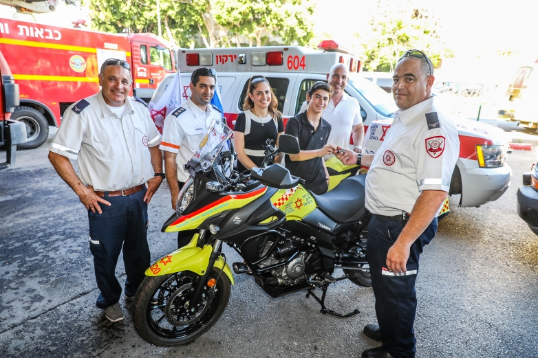 איתן בן ה 13 החליט שפרוייקט בר המצווה שלו יוקדש לרכישת אופנוע טיפול נמרץ מד"א