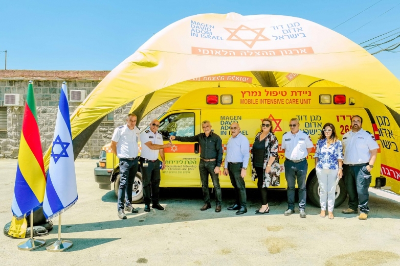 הקרן לידידות בשיתוף מד&quot;א חנכו ניידת טיפול נמרץ רביעית- מהלך קריטי בהנגשת רפואת חירום ביישובי הדרוזים בצפון