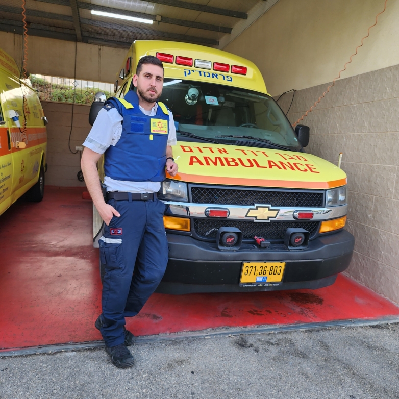 Yonatan Avilea, an MDA EMT and volunteers&#039; manager, fulfils this mission with great success