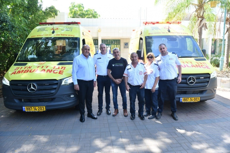 ניידת טיפול נמרץ חדשה תופעל במועצה המקומית שלומי, בסיוע הקרן לידידות