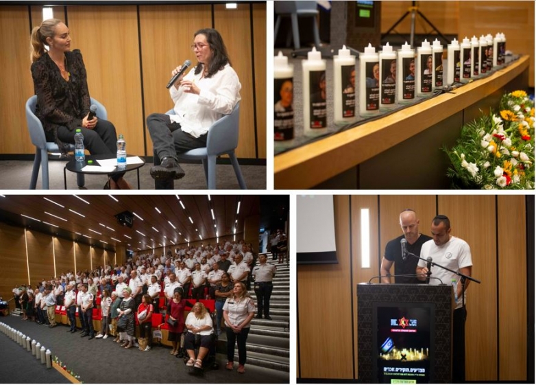 טקס הצדעה וזכרון לזכר 36 מתנדבי ועובדי מד"א שנספו בחרבות ברזל