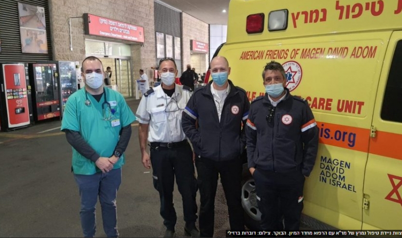 רופאי המיון בבית חולים ברזילי יוקפצו למקרי חירום יחד עם ניידת טיפול נמרץ של מד&quot;א