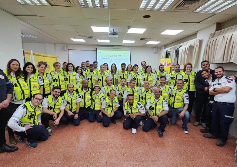 44 חובשים נהגי אמבולנס הצטרפו למערך ההצלה הלאומי של מגן דוד אדום