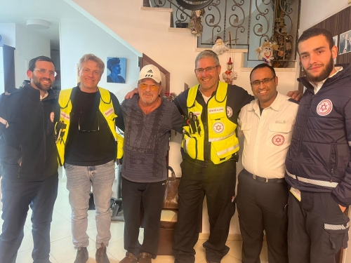 זיו וטקין לקה בדום לב ופגש את כונני מד&quot;א שהצילו את חייו