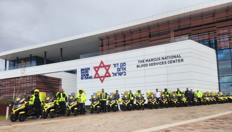 40 אופנועי חירום חדשים  נופקו ל-40 חובשים ופראמדיקים ביחידת האופנועים של מד&quot;א
