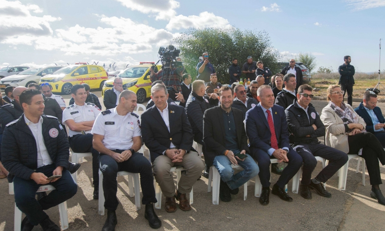 נחנכו שלושה אמבולנסים ממוגני ירי שנתרמו למגן דוד אדום ויוצבו ביישובי השומרון