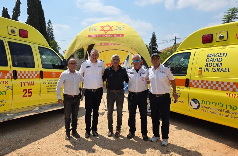 בסיוע הקרן לידידות:  2 ניידות טיפול נמרץ חדשות של מד&quot;א יופעלו בפרדס חנה-כרכור