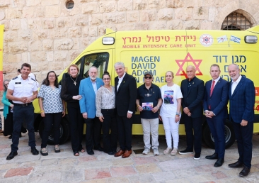 Dedication ceremony for a new bulletproof Mobile ICU