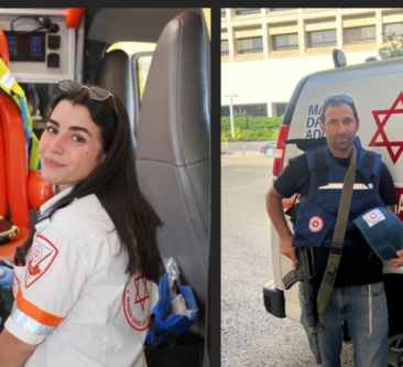 MDA Paramedic Oshrit Hadad and Senior EMT Gilad Honwald to receive the “President’s Medal for Civilian Bravery”