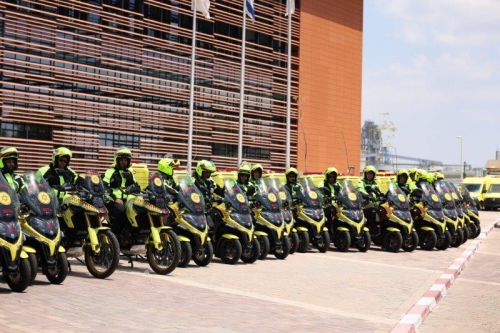 60 אופנועי חירום חדשים של מד&quot;א נופקו לחובשים ולפראמדיקים חדשים