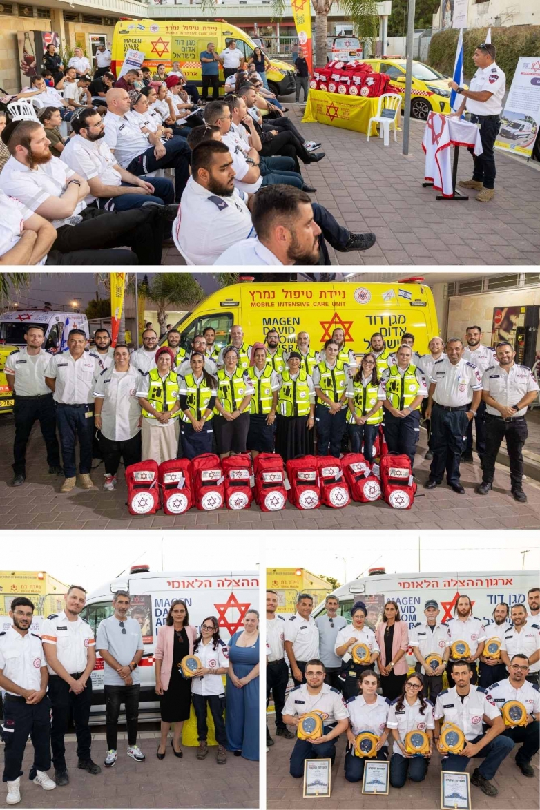 9 מכשירי מַפְעֵם (דפיברילטור) חולקו לכונני תגובה מידית של מד"א, שנתרמו לזכרו של סמ"ר תובל יעקב צנעני ז"ל