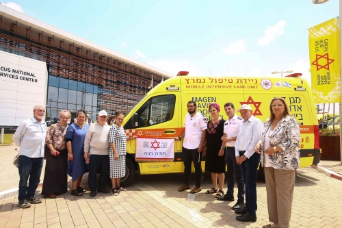 אמיתי אוחיון, חובש מד&quot;א מאופקים חנך את האמבולנס ע&quot;ש אביו ואחיו שנפלו ב7.10