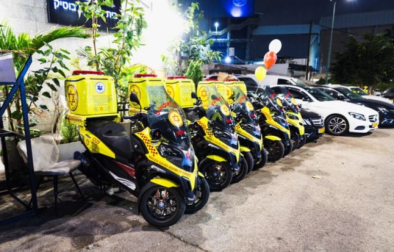 3 אופנועי חירום חדשים נחנכו במרחב איילון